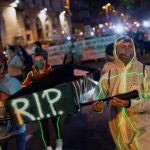 Manifestación de los trabajadores de Nissan hoy por las calles de Barcelona