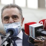 El delegado del Gobierno en la Comunidad de Madrid, Jose Manuel Franco, tras declarar en los juzgados de Plaza de Castilla