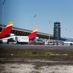 Aviones de Iberia Express en el aeropuerto de Barajas