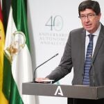 El vicepresidente de la Junta de Andalucía, Juan Marín, en una foto de archivo