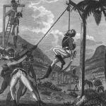 Grabado de 1805 de Marcus Rainsford sobre la rebelión de esclavos la noche del 21 de agosto de 1791