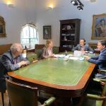 Conrado Íscar se reúne con Rosa Urbón, Guenther Eduardo Boelhoff y Jesús Mediavilla
