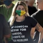 Sara Winter, la principal portavoz del autodenominado grupo "300 do Brasil"