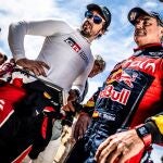 Fernando Alonso y Carlos Sainz, en el Rally de Marruecos de 2019