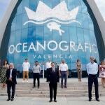 El Oceanogràfic de Valencia fue el escenario para la presentación de la fase final de la Liga ACB