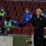 Javier Aguirre, durante el encuentro contra el Barcelona.