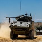 Dos vehículos 8x8 "Dragón" durante unas pruebas el pasado mes de junio