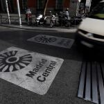 Vista de la calzada que marca la entrada al perímetro de Madrid Central
