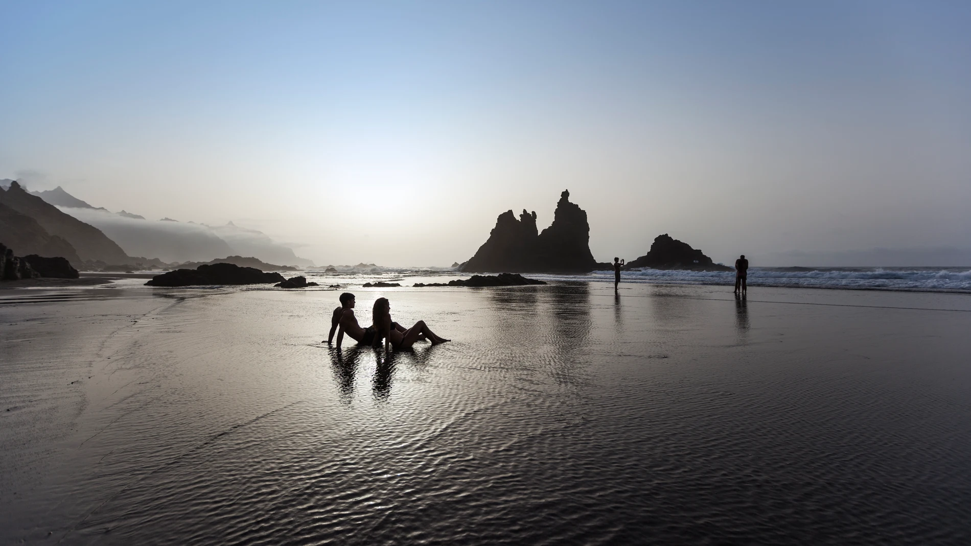 Vista de la Playa Benijo, en Tenerife