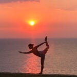 Xuan Lan practicando yoga