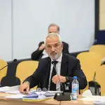 El presidente de Ausbanc, Luis Pineda, durante su declaración en el juicio por presuntas extorsiones a entidades bancarias de la asociación de consumidores