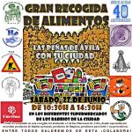 Cartel anunciado de la gran recogida de alimentos en Ávila prevista para este sábado