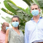 Los Reyes Felipe VI y Letizia durante su reciente visita a Canarias