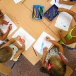 Niños de Infantil de un colegio de Sevilla