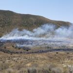 Incendio en el paraje de la Serrata, en Níjar (Almería)