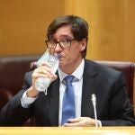 El ministro de Sanidad, Salvador Illa,comparece en el Senado en la Comisión de Sanidad y Consumo