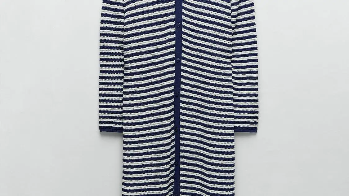 Chaqueta punto rayas.