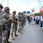 Protestas antigubernamentales en el palacio de Baabda, al este de Beirut, en Líbano