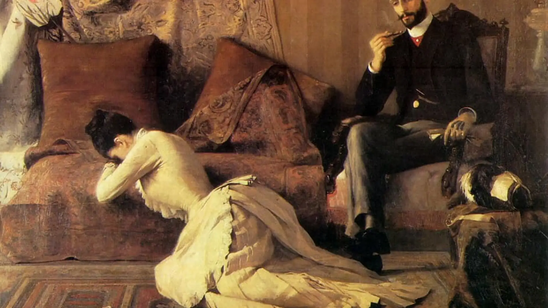 Representación de la crueldad del hombre con la mujer durante la época victoriana
