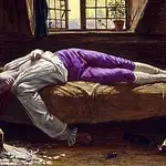 "La muerte de Thomas Chatterton", el cuadro de Henry Wallis donde utilizó a George Meredith como modelo