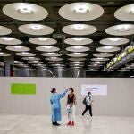 Una pueba de temperatura en el aeropuerto de Barajas