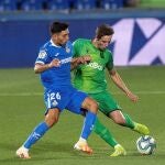 Hugo Duro con el Getafe.