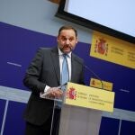 El ministro de Transportes, Movilidad y Agenda Urbana, Jose Luis Ábalos, durante la presentación del sistema estatal de índices de referencia de precios del alquiler