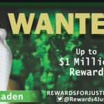 Cartel con la oferta de un millón de dólares por el que ofreciera información sobre Hamza Bin Laden