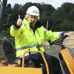 El primer ministro Boris Johnson en Dudley, Inglaterra