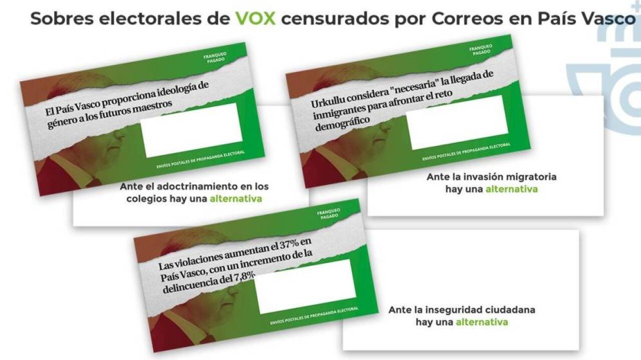La Junta Electoral respalda a Vox y ordena a Correos a repartir su ...