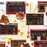 El Ayuntamiento apuesta por los restaurantes y tabernas centenarios con un Mapa Cultural Ilustrado