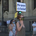Protesta de médicos en Madrid