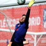 Jan Oblak con el Atlético de Madrid.