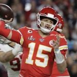 Patrick Mahomes, quarterback de los Kansas City Chiefs