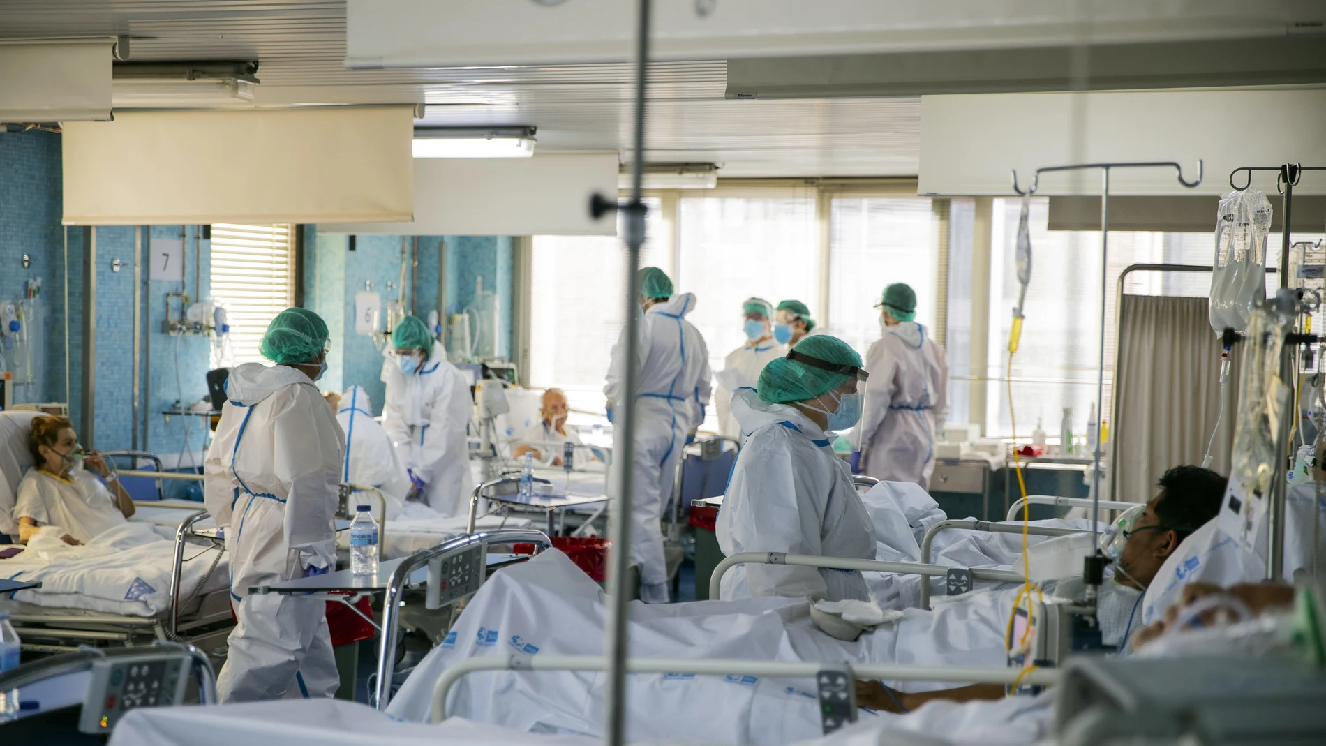 UCI del Hospital Ramón y Cajal de Madrid en septiembre de 2020 tras varios meses de pandemia.