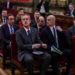 Los condenados del "procés", durante una de las sesiones del juicio celebrado en el Tribunal Supremo
