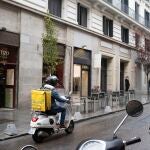 Un repartidor de Glovo, en un imagen de archivo