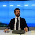 El líder del PP, Pablo Casado, presidió la reunión del Comité Ejecutivo Nacional del Partido Popular