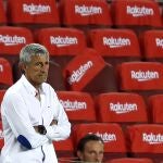 Quique Setién, en el partido ante Osasuna