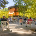 Concierto de la Banda Sinfónica Municipal en el templete de El Retiro