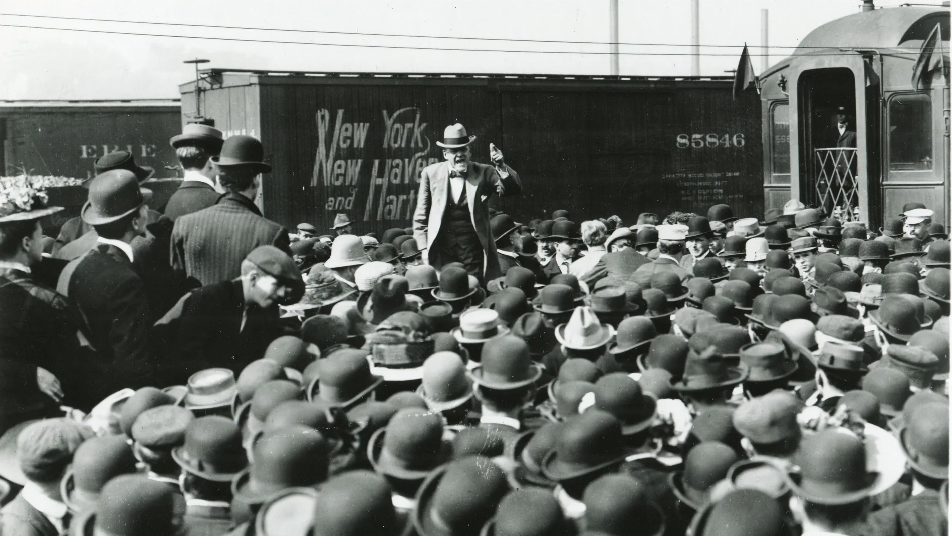El candidato presidencial y líder dle Partido Socialista de EE UU Eugene V. Debs