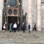 Los exmiembros de la Mesa del Parlament llegan al TSJC para ser juzgados por presunta desobediencia, en Barcelona, el 21 de julio de 2020.EUROPA PRESS21/07/2020