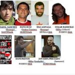 Cartel con los presos que apoyan la manifestación