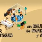Cómo evistar contagio en reuniones de familiares y amigos.CONSEJO GENERAL DE LA ENFERMERÍA24/07/2020