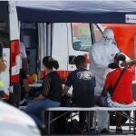 Imagen de archivo de inmigrantes rescatados en Alicante
