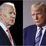 Joe Biden y Donald Trump, en imágenes de archivo