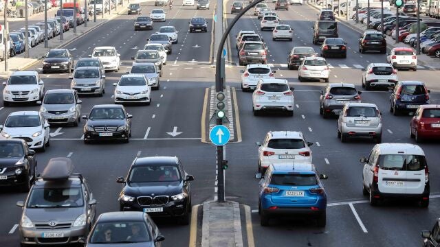 Entrada y salida de coches de la ciudad de Valencia