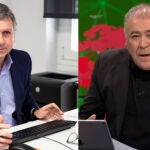 A la izquierda, el director de Antena 3 Noticias, Santiago González; a la derecha, Antonio García Ferreras, director de laSexta