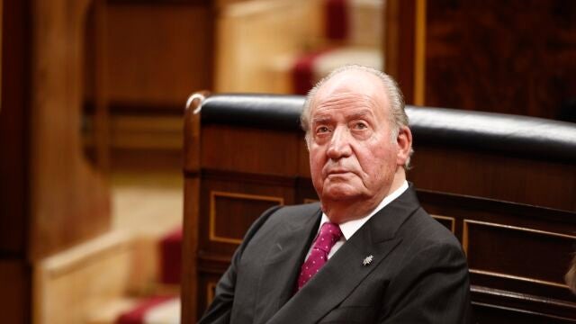 Don Juan Carlos, en el Congreso, durante el acto conmemorativo del 40º aniversario de la Constitución el 6 de diciembre de 2018