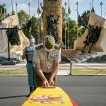 Honras fúnebres celebradas en la base de la Legión en Almería